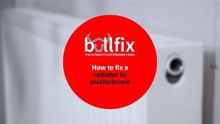 How to fix a radiator on to a plasterboard wall using Bullfix Heavy Duty Plasterboard fixings