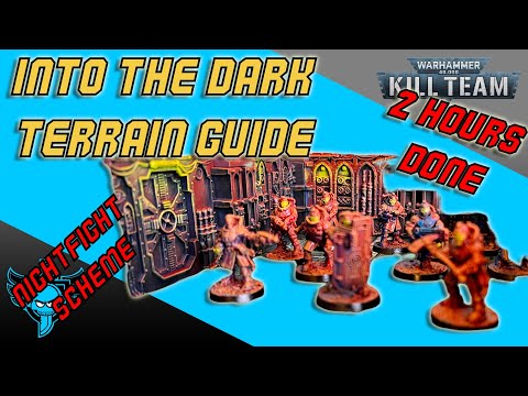 Into The Dark Terrain Build and Paint Guide - Rattlecan Paint in 2 hours AND make sure it FITS!