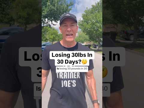 Is Losing 30lbs In 30 Days Too Fast?🤔 #shorts