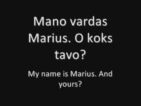 Lesson Two: Lithuanian Video Course