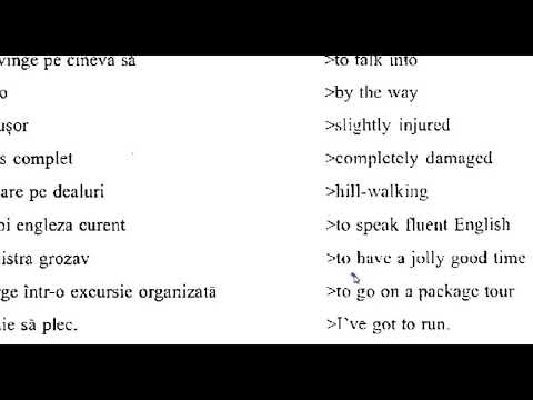 Curs de limba Engleza avansati - Lectia 4