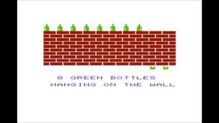 Ten Green Bottles (demo) for the Commodore VIC-20 / Commodore VC-20