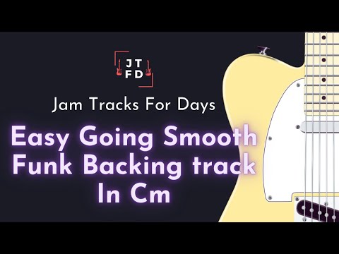 Easy Going Smooth Funk Guitar Backing Track In Cm