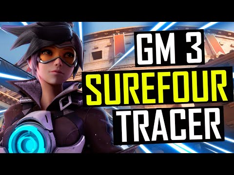 GRANDMASTER 3 TRACER - SUREFOUR ! TRACER GAMEPLAY OVERWATCH 2