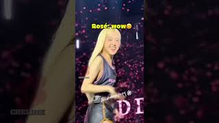 When Rosé saw a familiar fan watching her perform in Los Angeles #rosé #blackpink