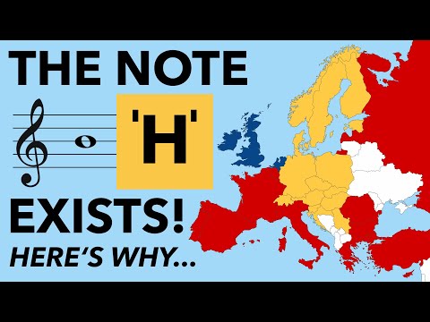 The note 'H' exists! What musical notes are called in Europe