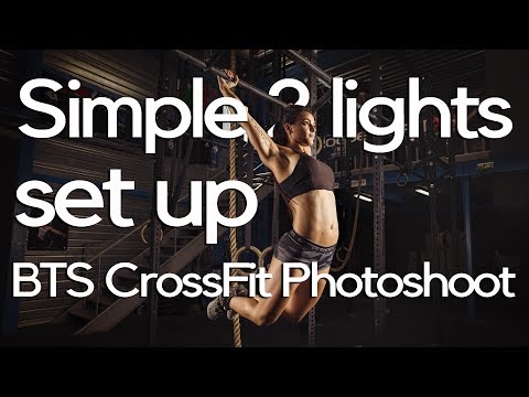 Simple 2 lights set up - Behind the scenes Crossfit photoshoot