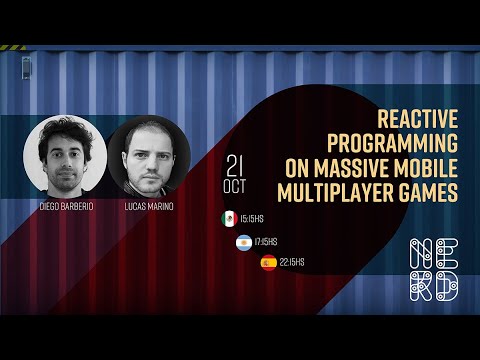 Reactive programming on massive mobile multiplayer games