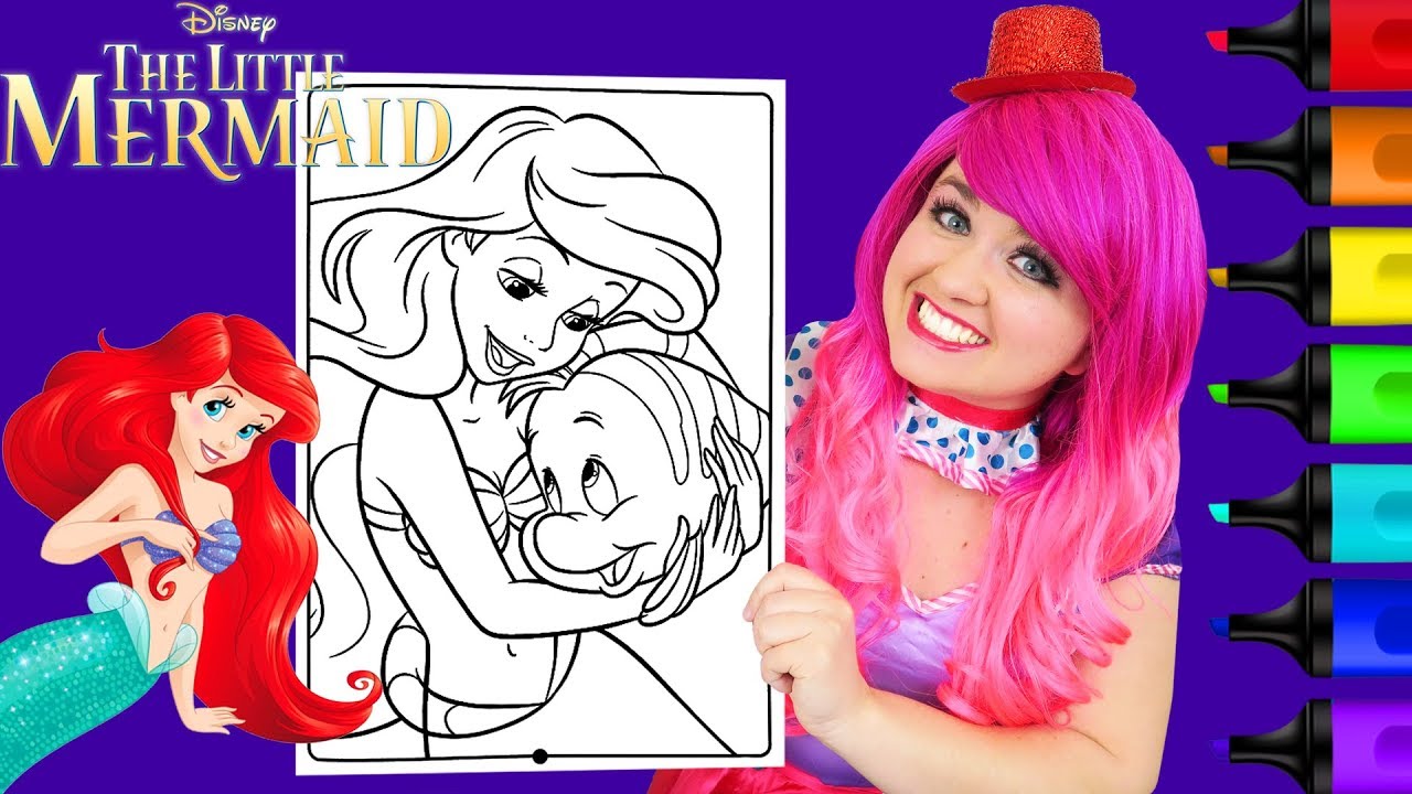 Coloring Ariel The Little Mermaid Coloring Page Prismacolor ...