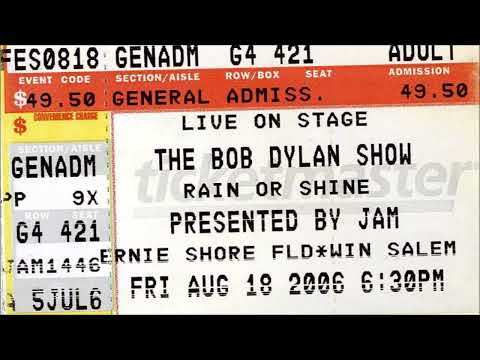 Bob Dylan 2006 US Summer Tour – Winston-Salem USA 18th August 2006
