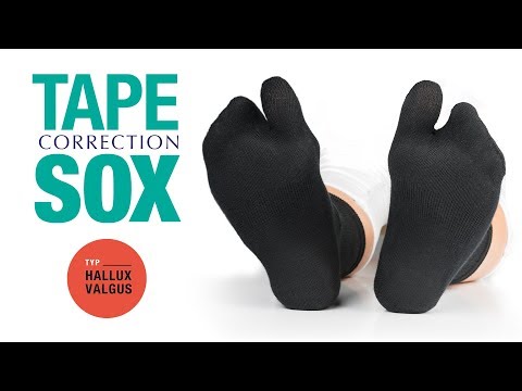 COMPRESSANA TAPE SOX - Typ Hallux valgus – Korrektursocken mit kinesiologischen Tapes