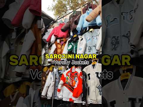 Varsity Jacket Under ₹600 😱 Sarojini Nagar Market #sarojininagar #varsityjacket #shorts #jacket