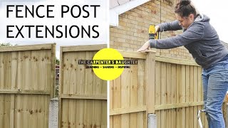 Fitting Fence Post Extensions Above Concrete Posts | The Carpenter