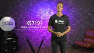 Video thumbnail for KS7191 Double-X Keyboard Stand | On-Stage by On-Stage