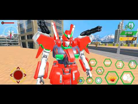 Car Robot Transforming Games: Gundam Transformers Bus Helicopter Robot - Android iOS Gameplay