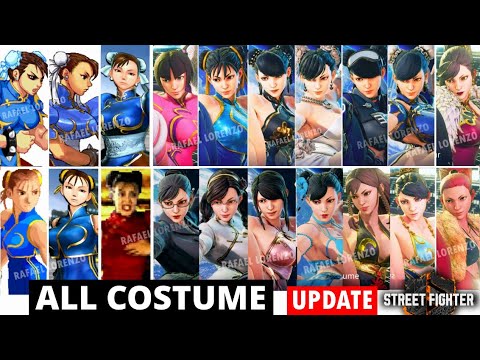 CHUN LI All SKINS Costumes Street Fighter 2 - Street Fighter 6 update SF6