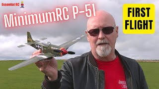 First Flight ! MinimumRC P-51 Mustang