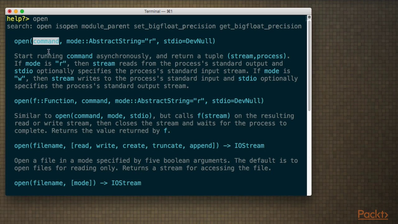 Getting Started With Julia : Reading and Writing to Files | packtpub.com