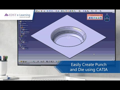 Easily Create Punch and Die using CATIA | EDST e-Learning