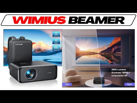 WiMiUS P62 Beamer im Test-Vergleich 2025🥇Günstiger Video Projektor fürs Heimkino