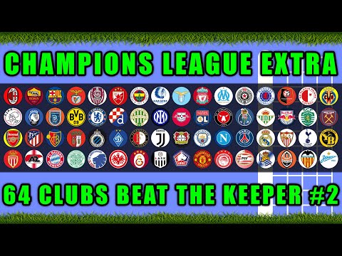 Champions League Extra 64 Clubs Beat The Keeper Marble Race Ep 2 / Marble Race King