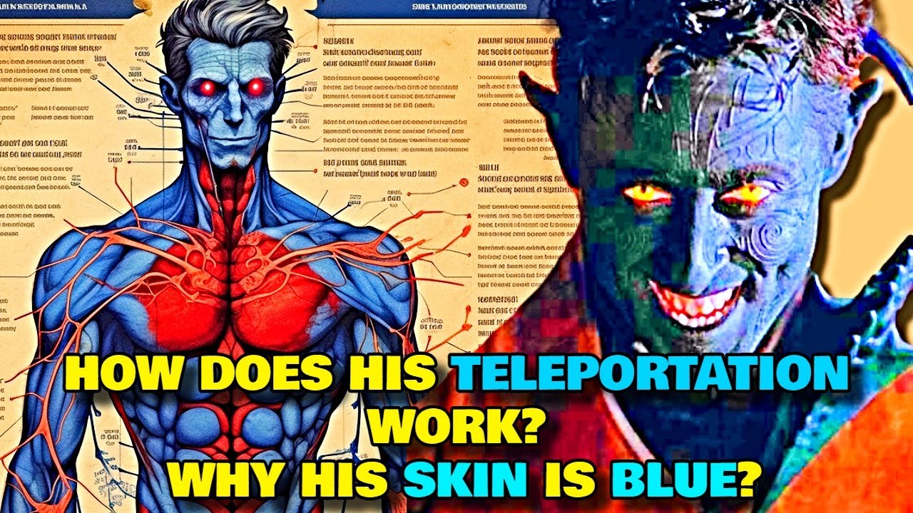 Nightcrawler Anatomy Explored - How Does He Teleport? Why His Skin Color Is Blue? Explored