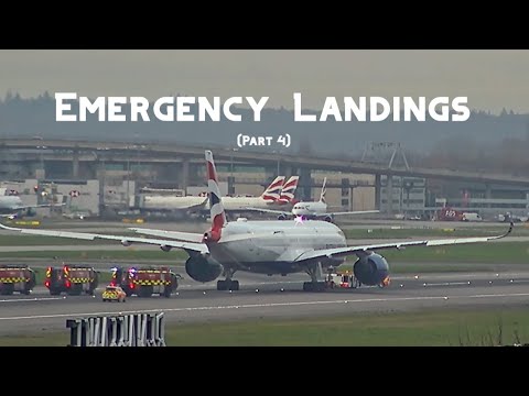 Heathrow Emergency Landings | HD | 8 Emergency Landings | Part 4 | [Credit: Flight Focus 365]