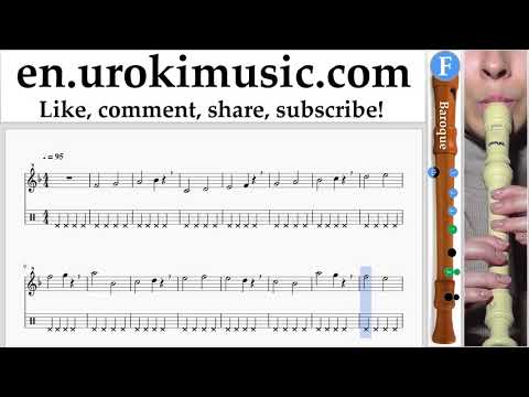 Recorder lessons (B.) Carlos Vives, Sebastian Yatra - Robarte un Beso Sheet Music Tutorial Part#1