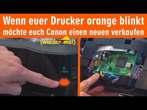Canon möchte einen neuen Drucker verkaufen ๐ wenn eure LEDs orange blinken