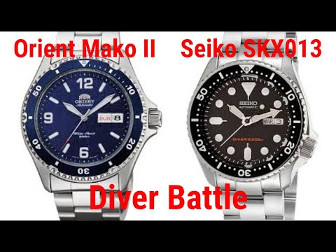 Diver Battle | Orient Mako II vs Seiko SKX013 | Best Budget Diver?