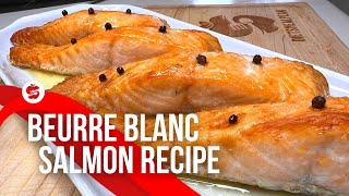 Low-Carb Beurre Blanc Salmon Recipe | Healthy Mediterranean Dinner