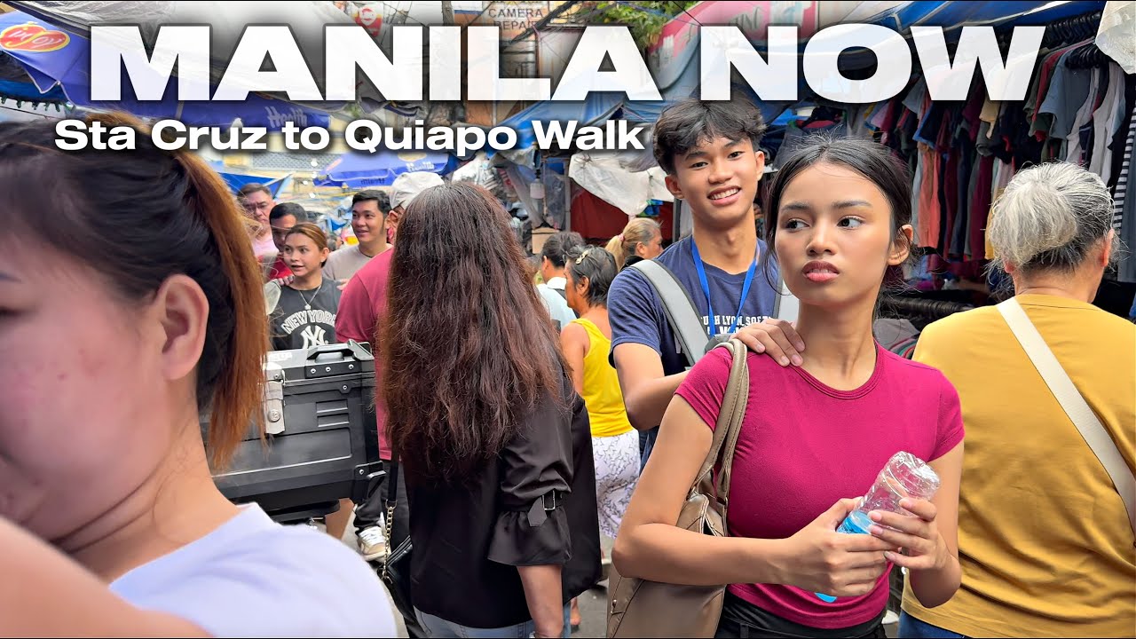 Immersive street-level walking tour through Manila Makati, Philippines, showcasing authentic urban landscapes, local architecture, and the vibrant atmosphere of the city's neighborhoods