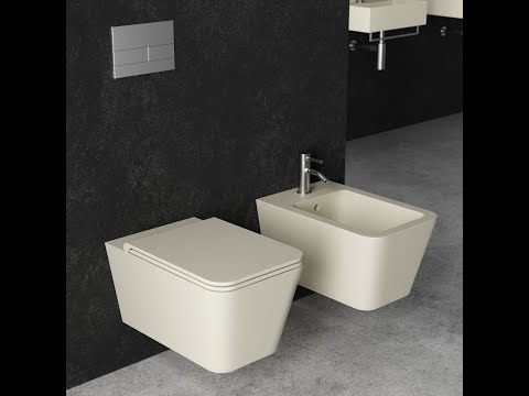 Toalettpaket LH Elba med WC-fixtur och Spolplatta