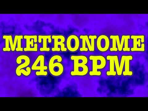 246 BPM Metronome - 10 Minute Metronome - 246BPM Click Track - 10 Minute Timer - Metrónomo 246 BPM