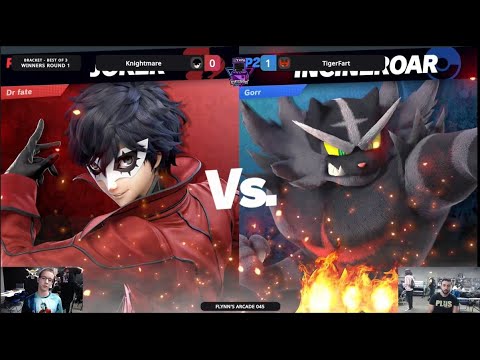 Flynn's Arcade 045 Winners Round 1- Knightmare (Joker) Vs. TigerFart (Incineroar) SSBU ULTIMATE