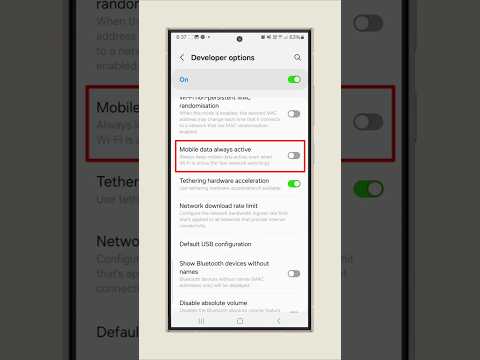 How to enable mobile data always 😡 activesetting in Samsung new phones 🔥 #androidcentral