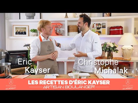 Éric Kayser accueille Christophe Michalak qui vous présente sa recette du flan pâtissier