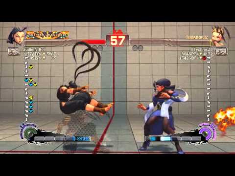 Guille N Roll's USF4 Match - Vs Ibuki (||TechnicZ||)