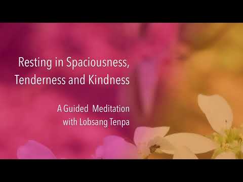 Resting in Spaciousness, Tenderness and Kindness: A Guided Meditation