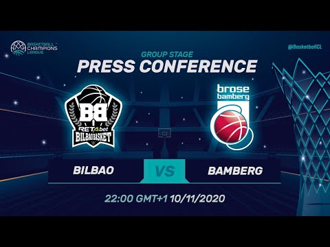 RETAbet Bilbao v Brose Bamberg - Press Conference | Basketball Champions League 2020/21
