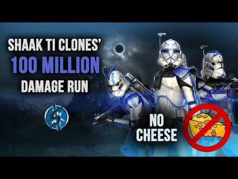 100 MILLION DAMAGE CLONES RUN - 50% OF PHASE 2 + FULL PHASE 3 AND 4 OF THE SITH RAID