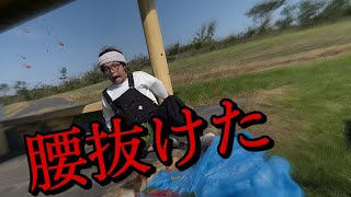 【輪ゴムでスイカ割り】介護福祉士の2人が夏の海でチキチキレースやったわ‼︎