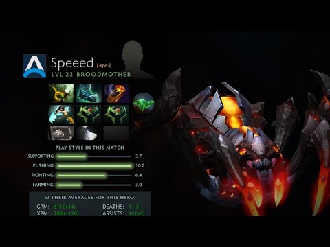 Dota 2 Replay 7.32E Speeed's Broodmother DogChamp vs 5RATFORCESTAFF