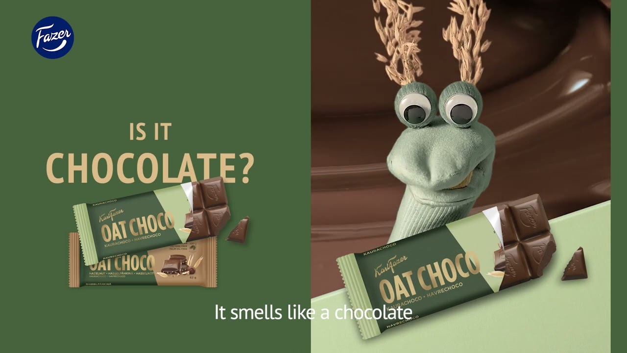 Karl Fazer Oat Choco – Vegansk, laktosfri, palmoljefri!