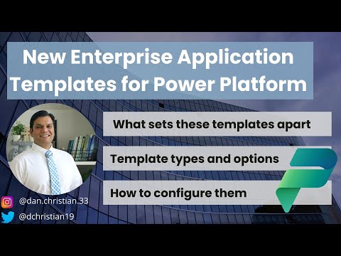 New Enterprise Application Templates for Power Platform New Enterprise Application Templates for Power Platform