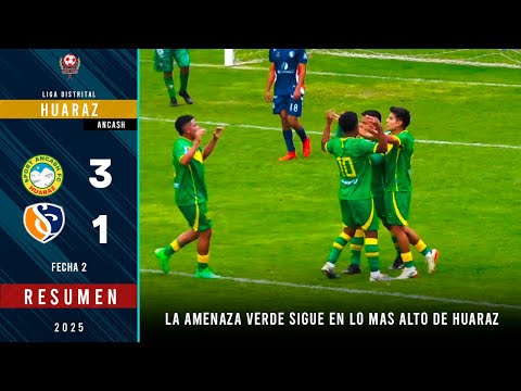 SPORT ANCASH GANÓ Y ES LIDER DE LA LIGA DISTRITAL DE HUARAZ | Sport Ancash 3-1 Sporting Club Huaraz