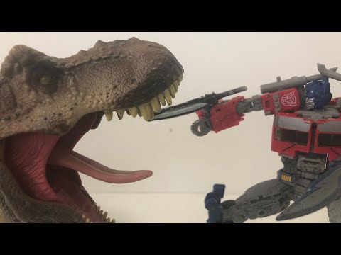 Optimus prime vs the T.Rex
