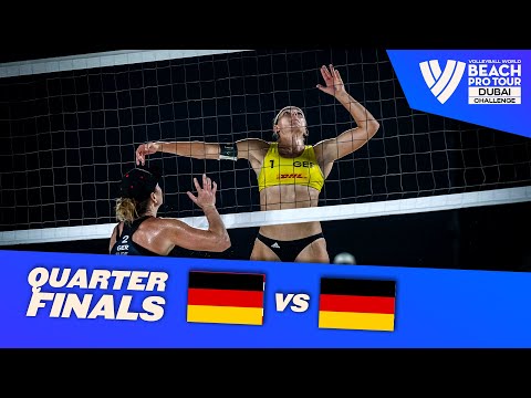 Grüne / Schulz vs. Schneider / Sude - Quarter Finals Highlights Dubai 2022 #BeachProTour