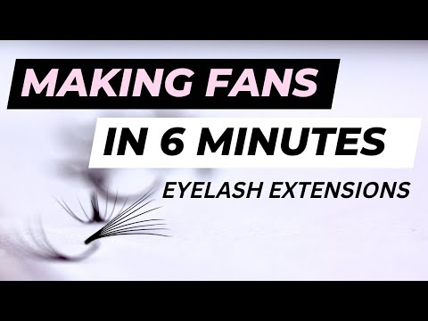 HOW TO MAKE VOLUME FANS 6 MINUTES | EYELASH EXTENSIONS