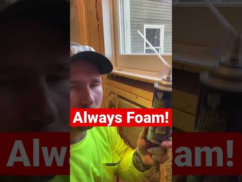 Always foam around windows #shorts #youtubeshorts #diy
